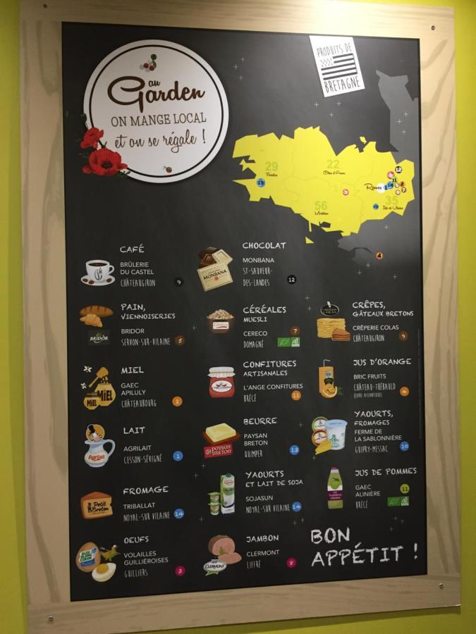 Garden Apparts Rennes Centre Gare Экстерьер фото